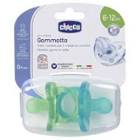 CHUPON 2 PACK CHICCO PHYSIO AZUL/VERDE 6-12M 